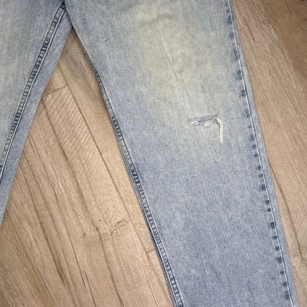 Vintage Y2K Distressed Tommy Hilfiger Flag Jeans Mens Size 36x30